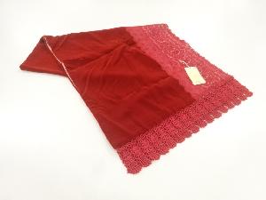 ビロードレース花模様ショール